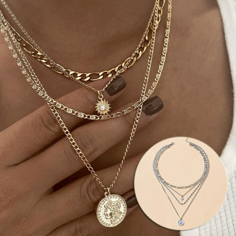 Chunky Golden Layered Necklace