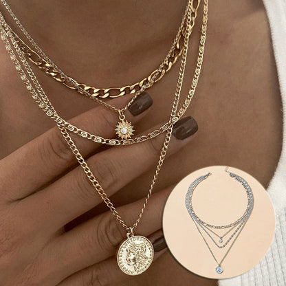 Chunky Golden Layered Necklace