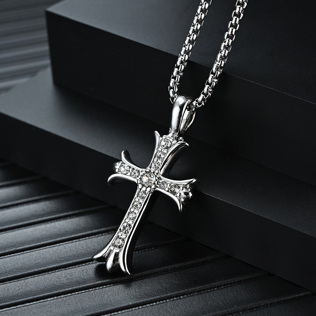 Giannis Cross Pendant Necklace