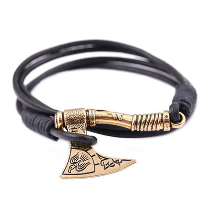 Golden Helm Axe Bracelet