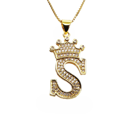 Iced Initial Necklace