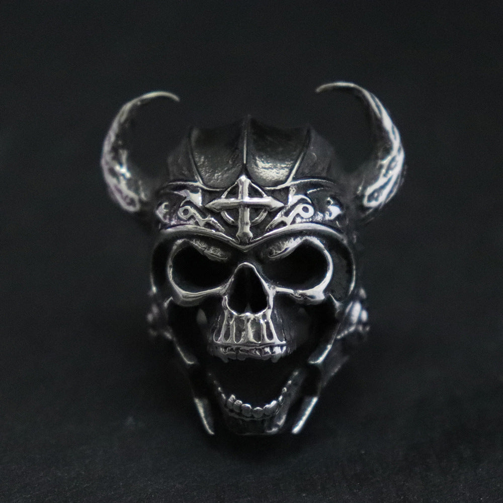 Retro Skull Men Domineering Ring