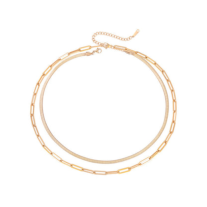 Alicia Simple Layered Necklace
