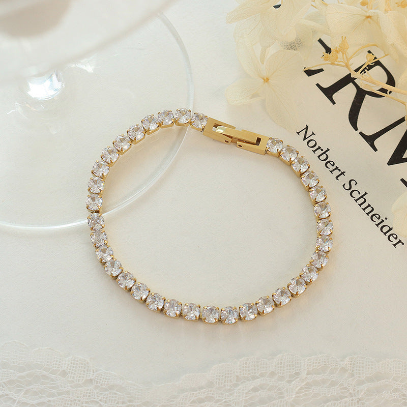 Fully-jewelled Zircon Bracelet